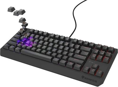Tastierë mekanike Genesis Thor 230 TKL, Outemu Brown, RGB, anglisht, e zezë Tastierë mekanike Genesis Thor 230 TKL, Outemu Brown, RGB, anglisht, e zezë