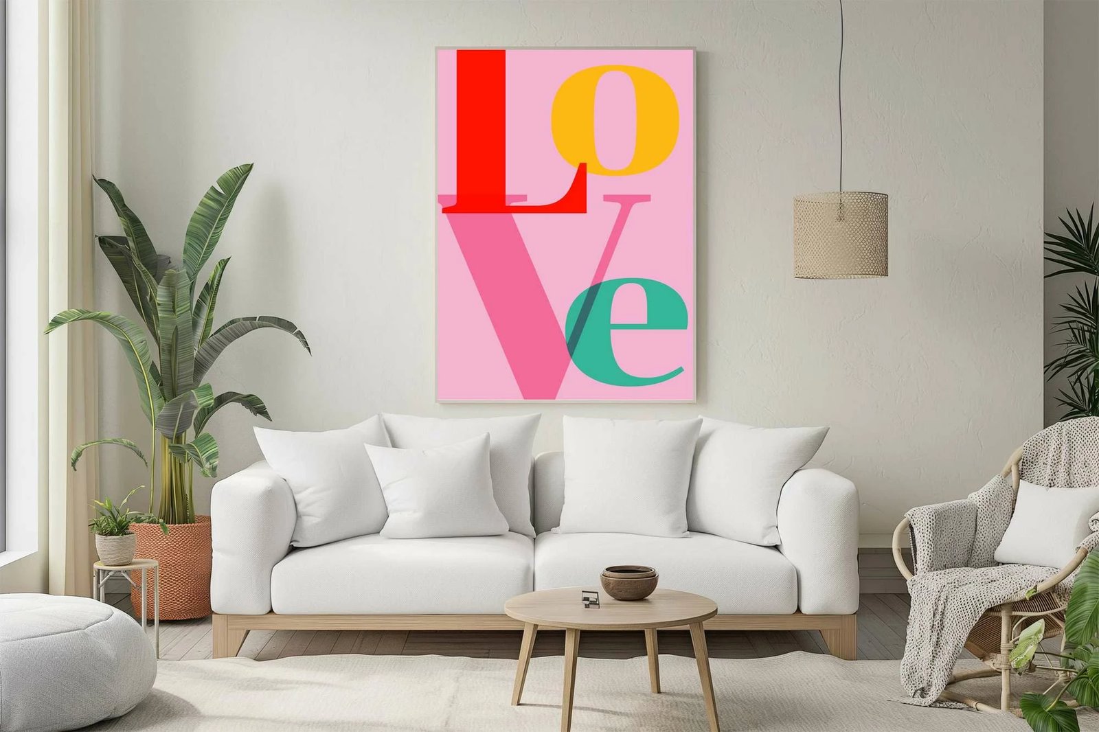 Pikturë dekorative me kornizë MDF, shumëngjyrëshe, Wallity, Mp-00130, 40x50cm