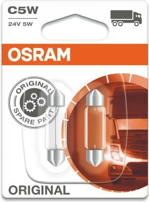 Lampa 24v 5w C5w Sv8,5-8 6423-02b Osram