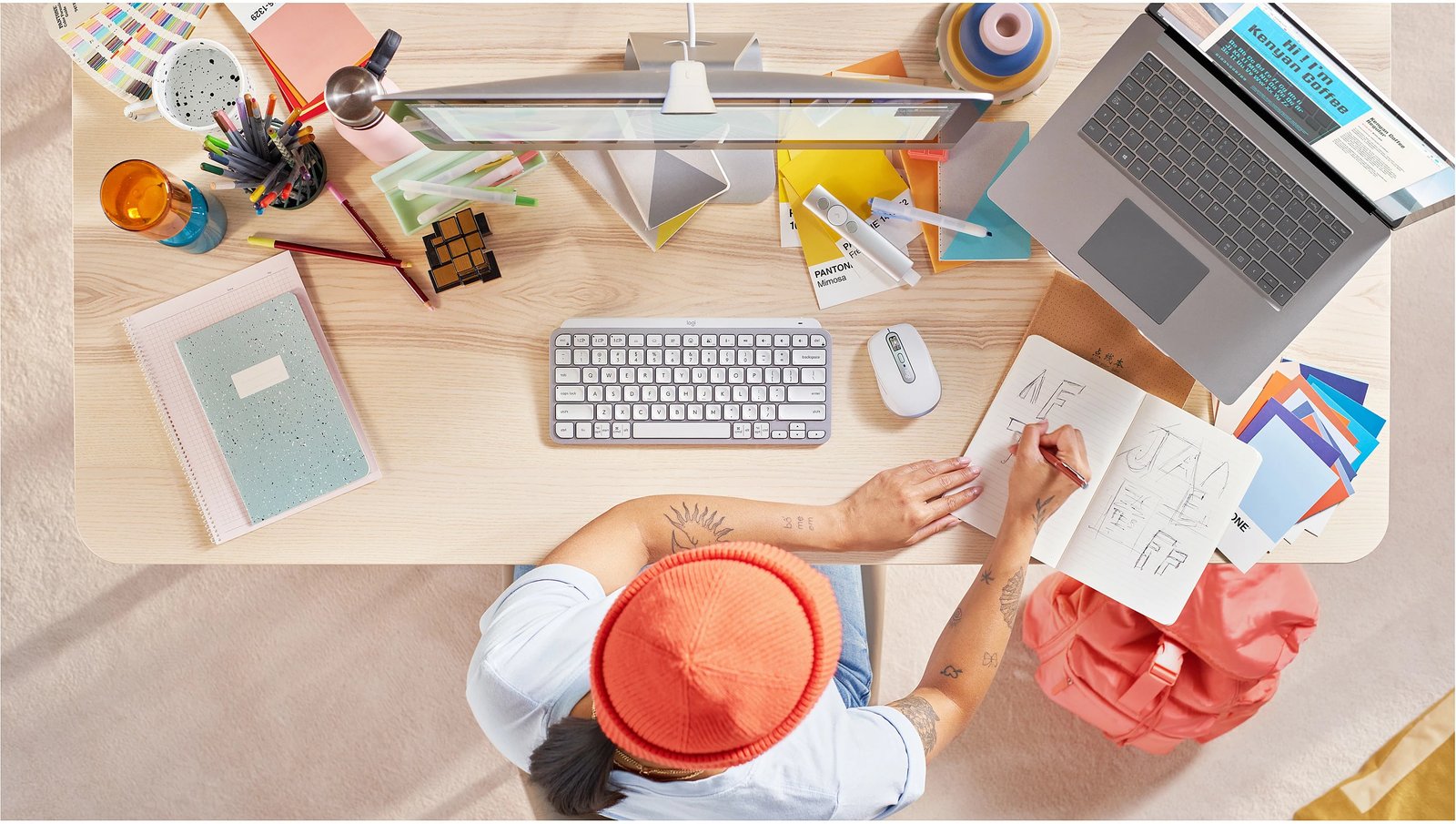 Tastierë wireless Logitech MX Keys Mini, QWERTZ, LED, gri