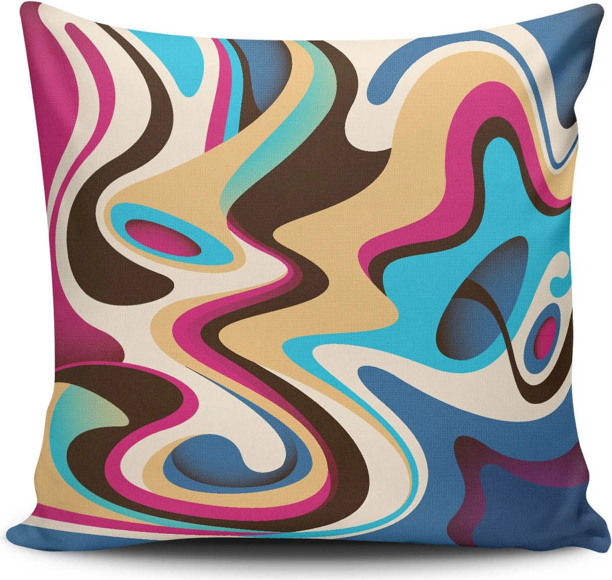 Jastëk dekorativ Aberto Design, NKRLNT-191, shumëngjyrësh, 43x43cm