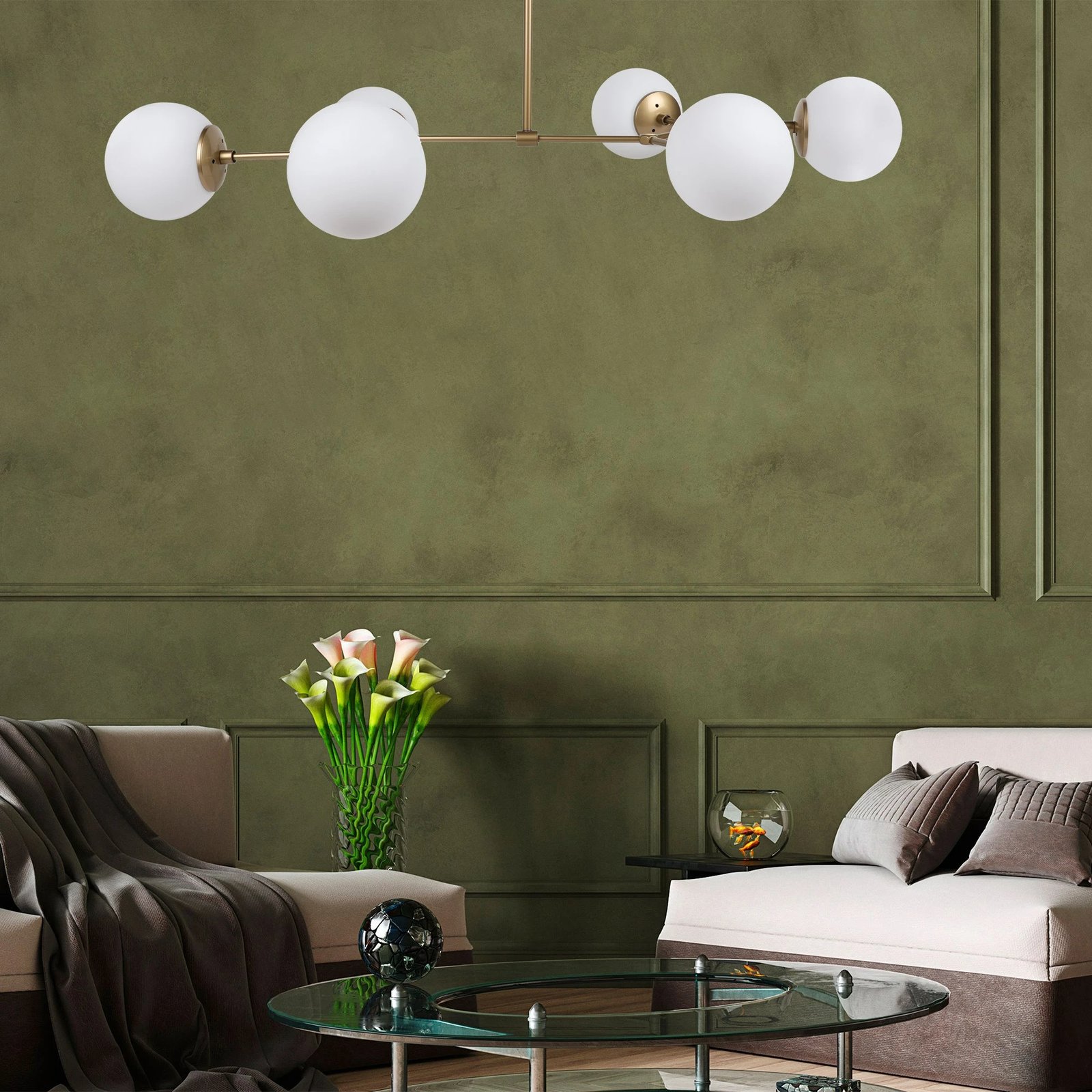 Llambë tavani Opviq, Damar - 6322, ngjyrë e verdhë dhe e bardhë