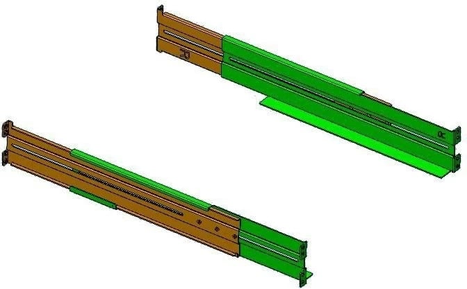Kit rackmount Power Walker për serinë R1U, Jeshile