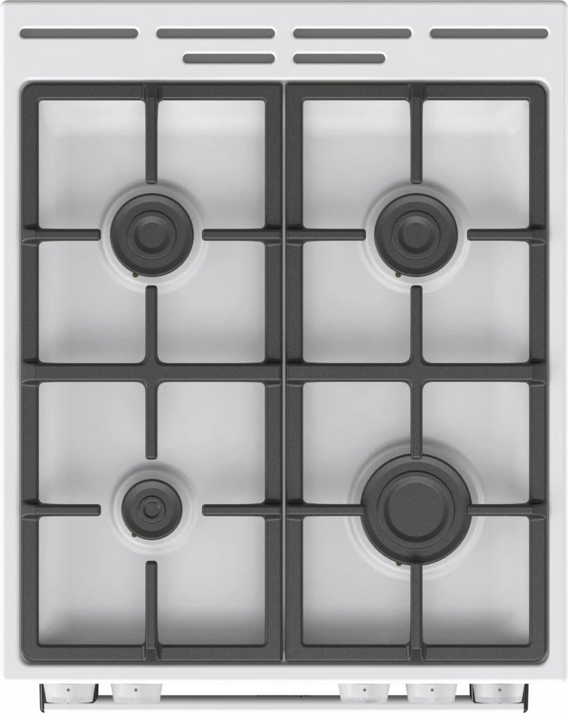 Shporet me gaz Gorenje GG5A10WFFM, 70 L, 50 cm, 4 zona, klasa A, e bardhë