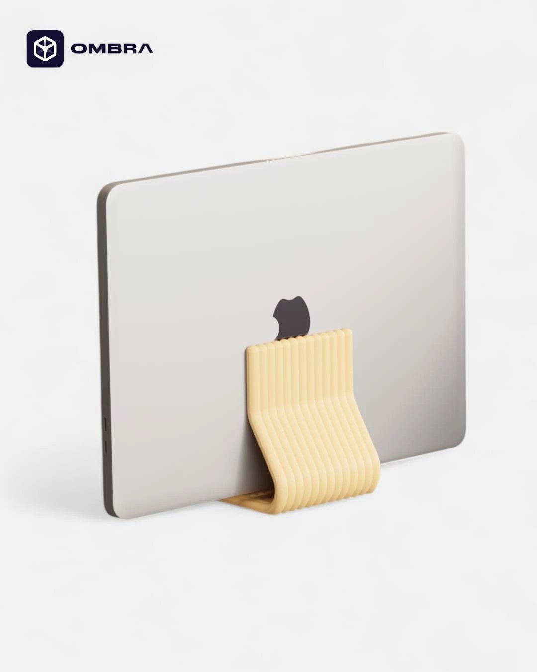 Mbajtëse vertikale për laptop, bezhë