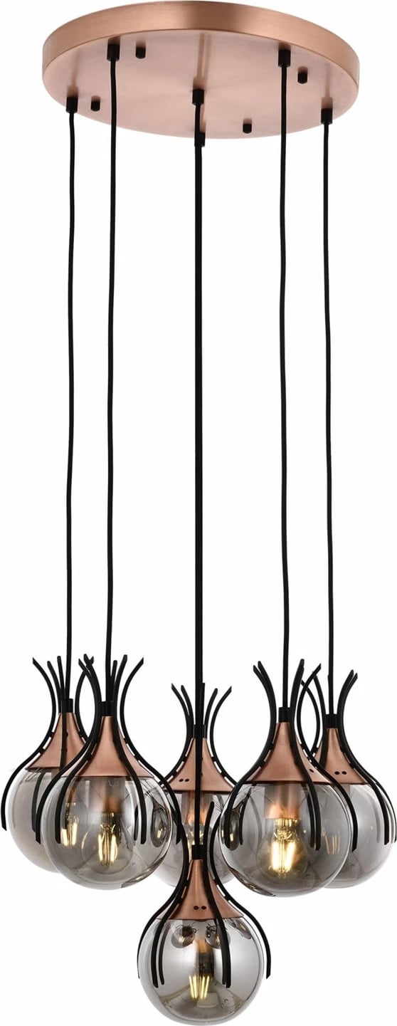 Llambadar Opviq, AV-1766-6T-BSY, ngjyrë e zezë dhe bronzi