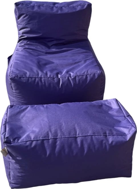 Set bean bag (2 copë), Atelier del Sofa, XXL Sedir, ngjyrë vjollcë Set bean bag (2 copë), Atelier del Sofa, XXL Sedir, ngjyrë vjollcë