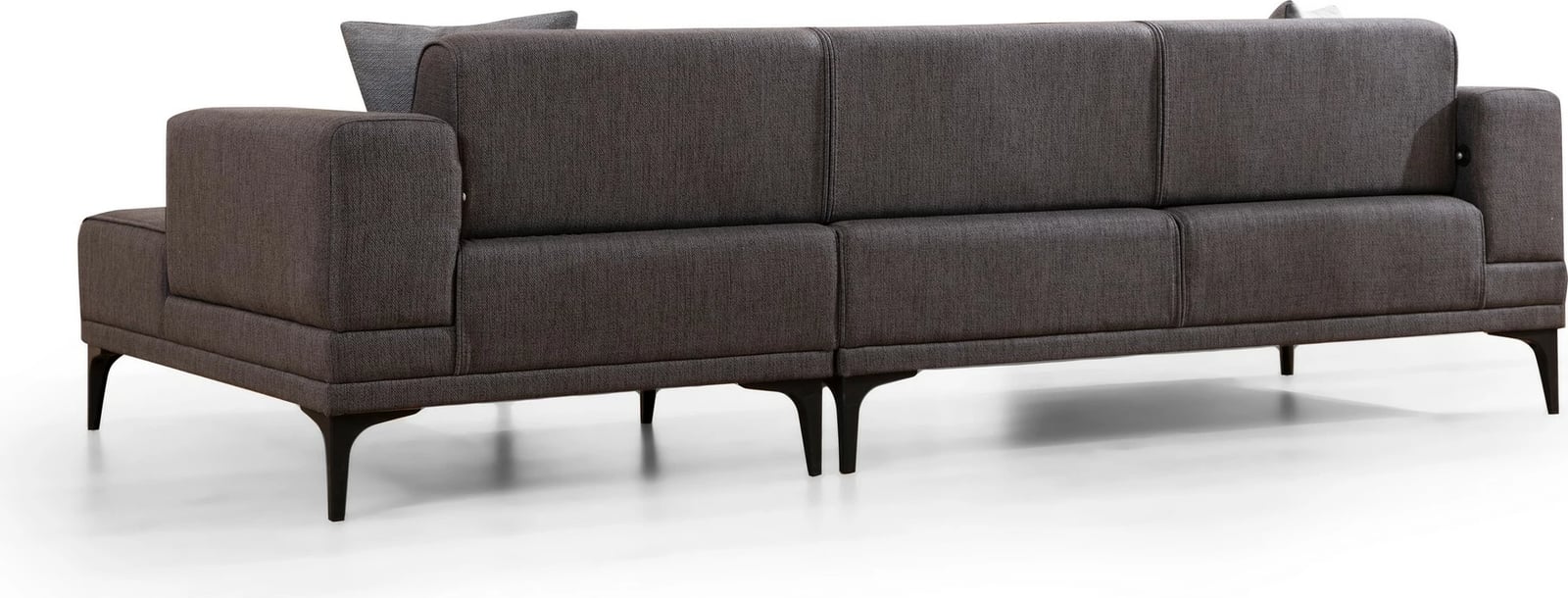 Kënd divan-krevat Atelier del Sofa, Horizon, kënd i djathtë, ngjyrë gri e errët