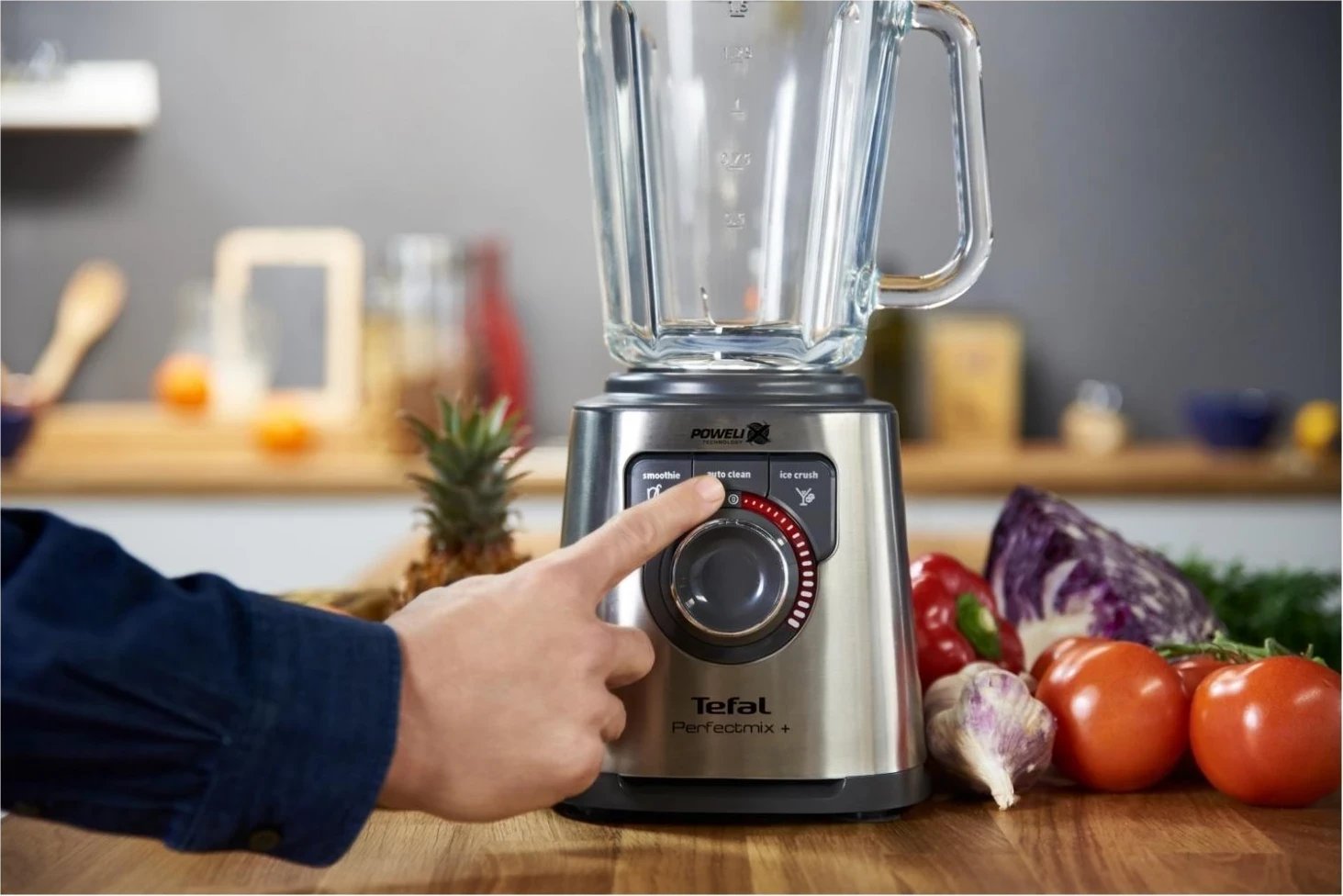 Blender Tefal Perfect Mix+ BL811D38, 1.5L, 1200W, i argjendtë