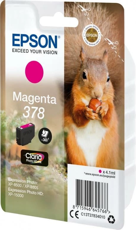 Kartrixh boje Epson 378 (C13T37834010) Claria Photo HD 4.1 ml magenta