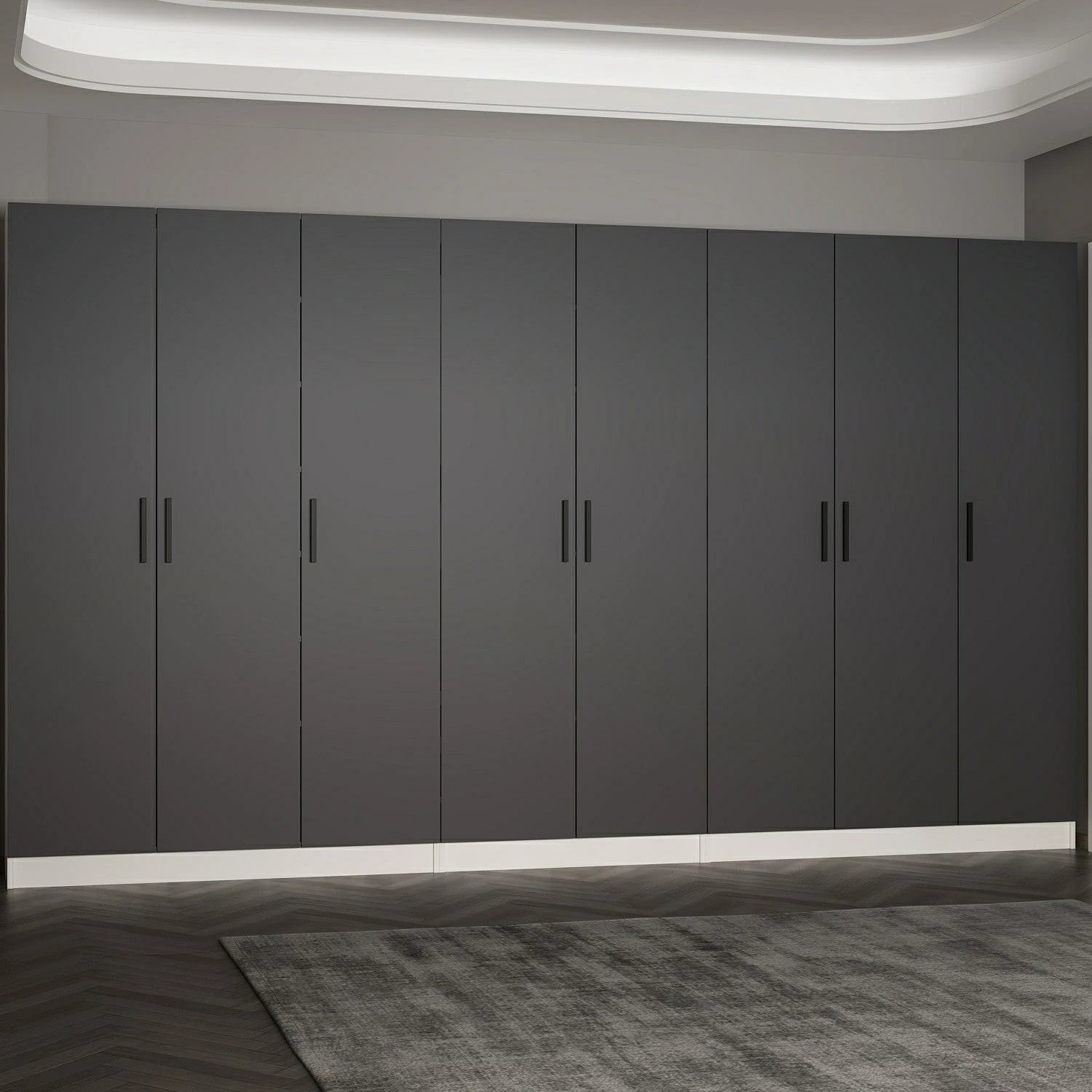 Stendë korridori Skye Decor, ngjyrë antracit, Noah - 8218, 360x210x35cm