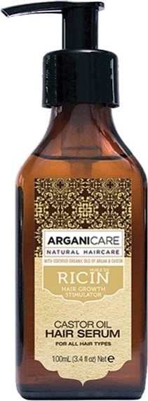 Serum për flokë Arganicare Castor Oil Stimulating Hair Growth për femra 100ml