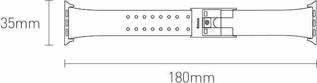 Rrip Baseus për Apple Watch Series 3/4/5/6/SE 38mm/40mm, i zi Rrip Baseus për Apple Watch Series 3/4/5/6/SE 38mm/40mm, i zi