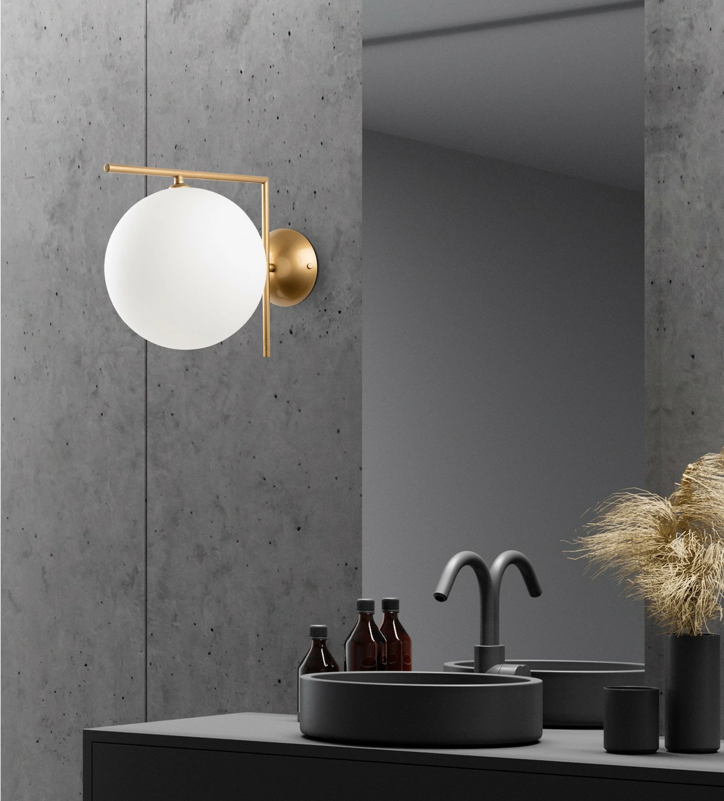 Llambë muri Opviq, ngjyrë ari, Luminar - 14156