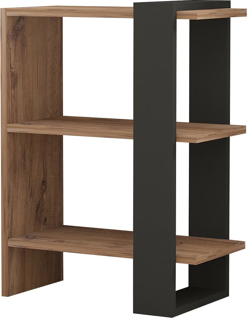 Raft librash Hanah Home, Ova, ngjyrë lisi dhe antraciti