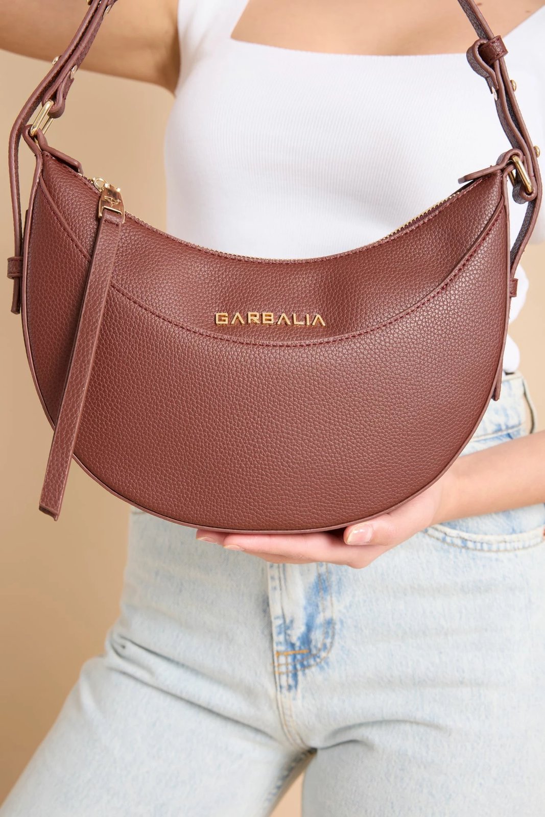 Çantë krahu Zoozie Bags, Santorini, ngjyrë burgundy