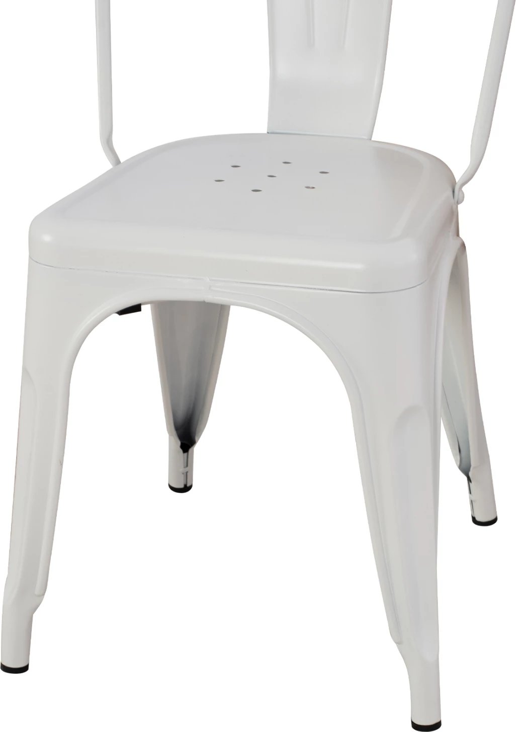 Karrige për ngrënie MELITA-PRO FH8641.41 metalike, ngjyrë e bardhë mat, 44x47x84.5Hcm