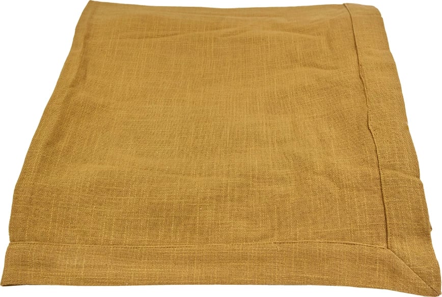 Mbulese tavoline ngjyrë mustard, pambuk, 220x140cm