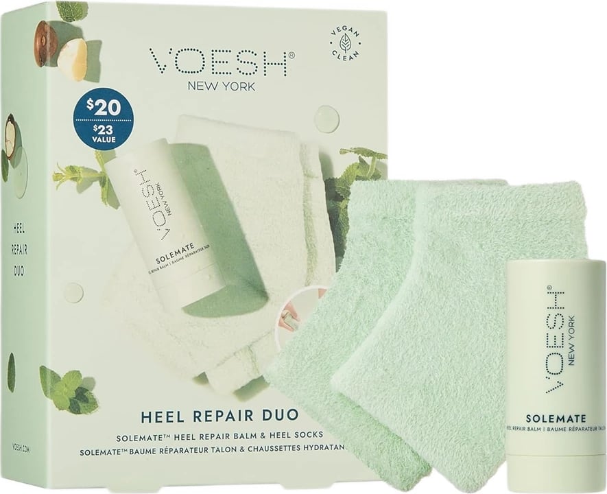 Set për thembra VOESH Heel Repair Duo për femra, Mint, 22ml + 1 palë Set për thembra VOESH Heel Repair Duo për femra, Mint, 22ml + 1 palë