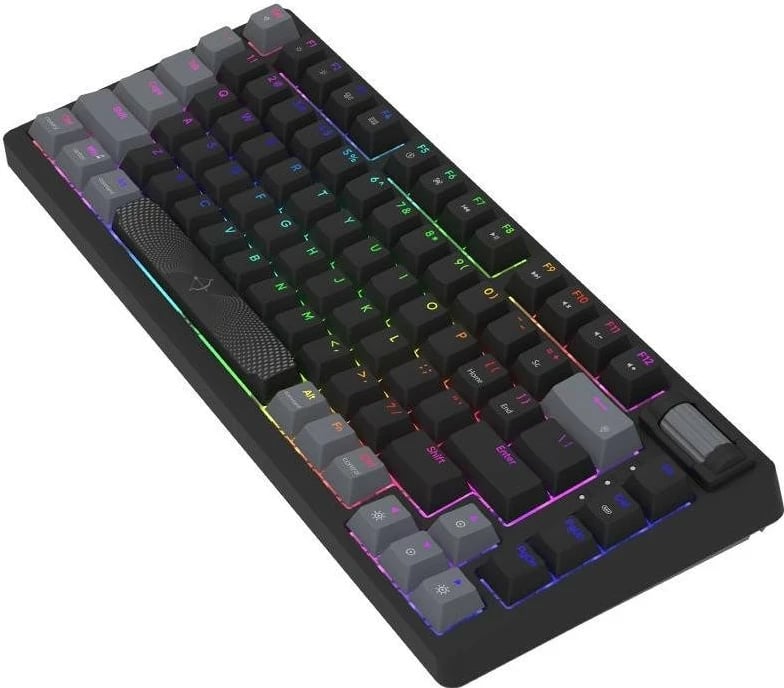 Tastierë AQIRYS Adara Mini, RGB, mekanike, me mikrofon, ngjyrë zezë-gri Tastierë AQIRYS Adara Mini, RGB, mekanike, me mikrofon, ngjyrë zezë-gri
