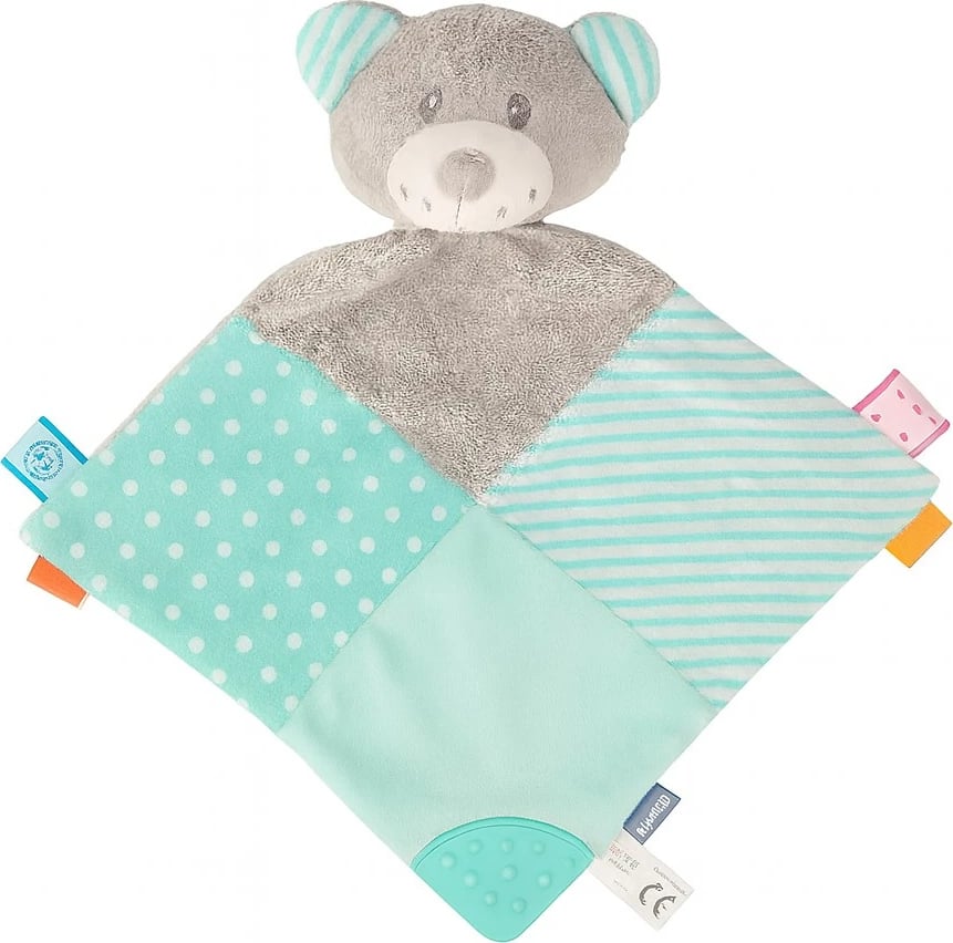 Lodër pelushi arushë, Baby Mix, 36x31 cm, mente