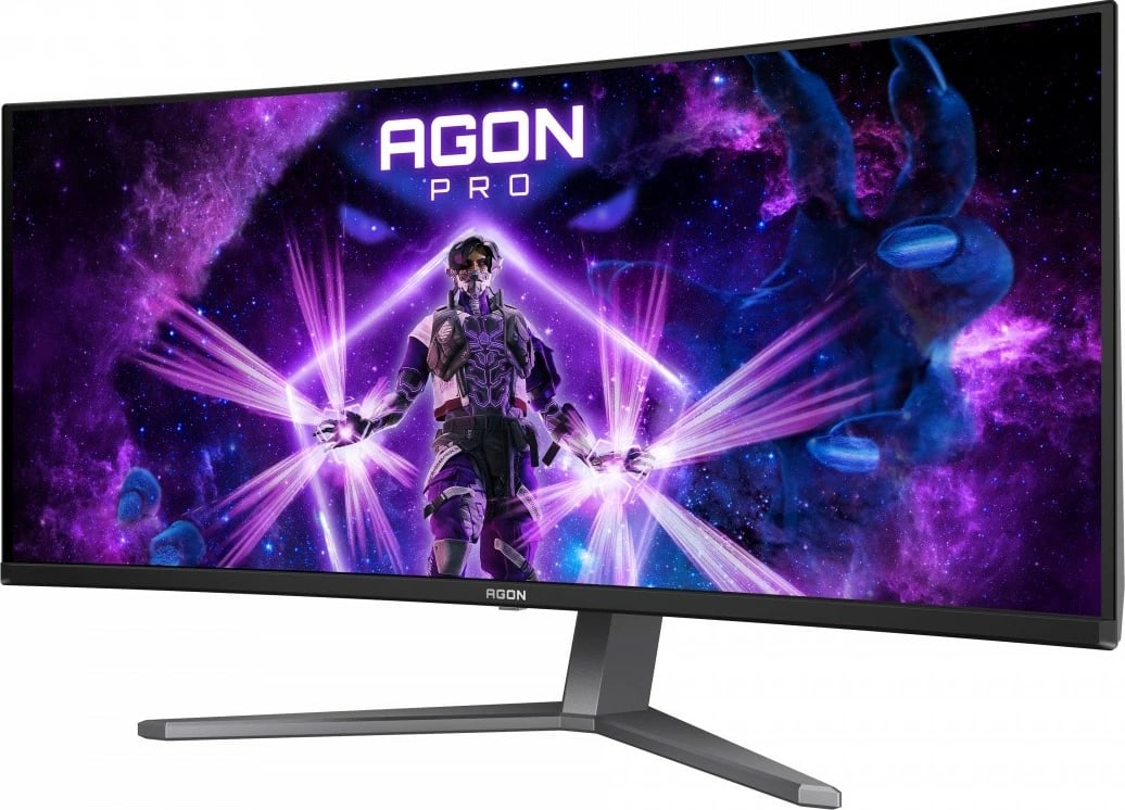 Monitor gaming AOC AG346UCD, 34 inç, QD-OLED, 175Hz, 3440x1440, i zi/gri