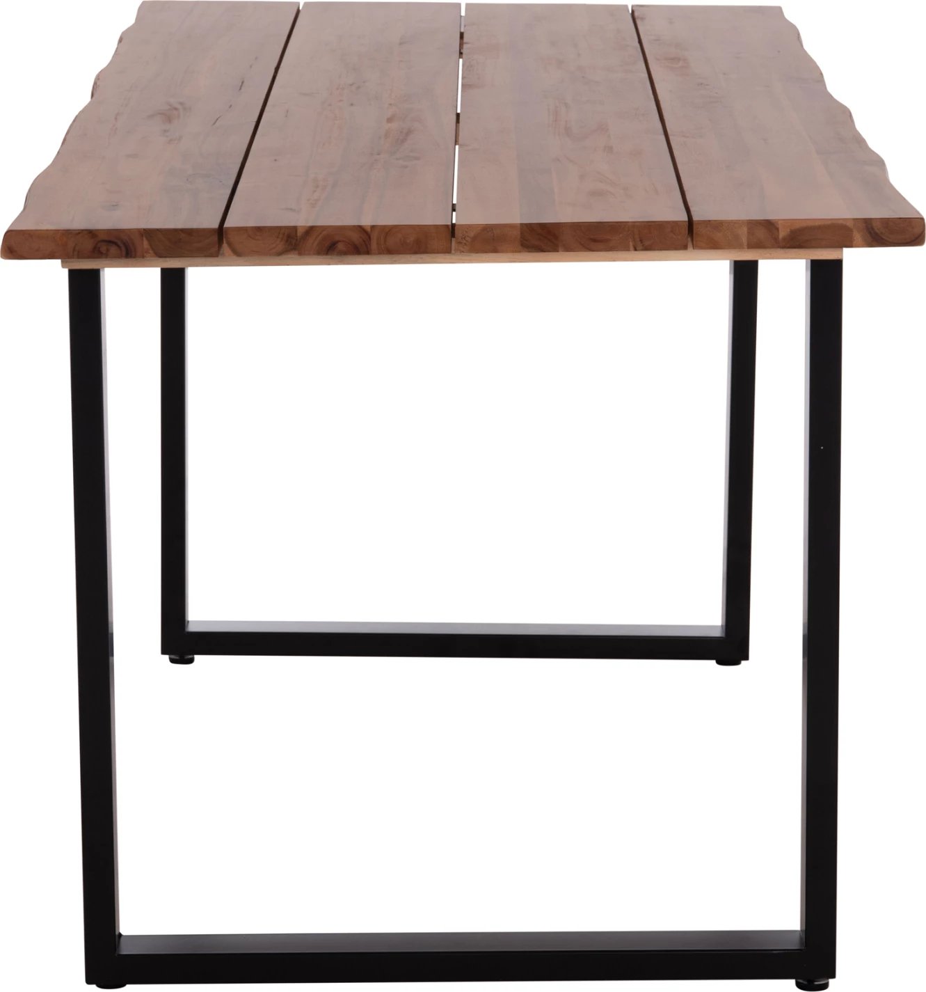 Tavolinë ngrënieje për jashtë, dru akacie, këmbë metalike, 160x80x76cm, FRIGGO FH6375.02