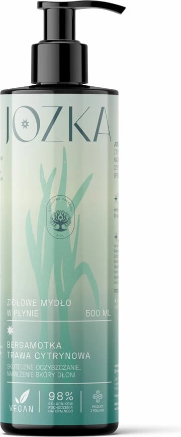 Sapun i lëngshëm bimor Jozka Bergamot - Lemongrass 500ml
