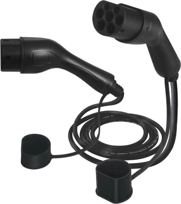 Kabllo karikimi Defenzo Lineo AC7, 5 metra, për vetura elektrike/hybride, e zezë