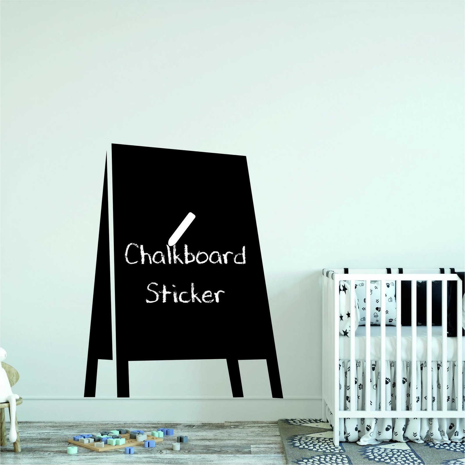 Sticker dekorativ për mur, Wallity, MY-00105, ngjyrë e zezë, 60x80cm