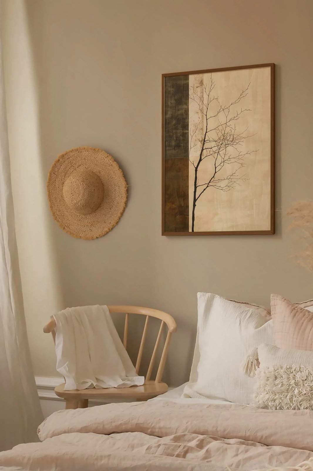 Pikturë dekorative me kornizë, shumëngjyrëshe, Lmnmdlkahve3