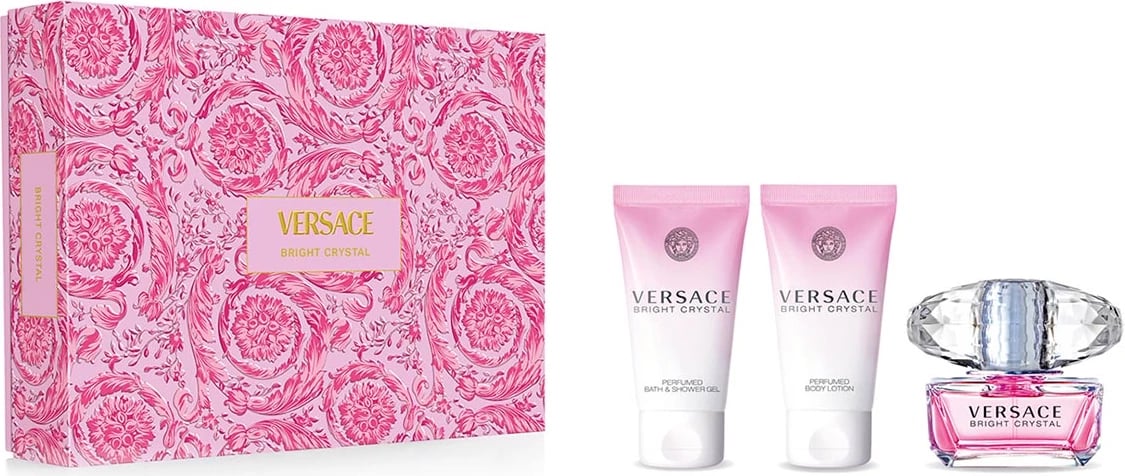 Set Eau de Toilette unisex Versace Bright Crystal rozë
