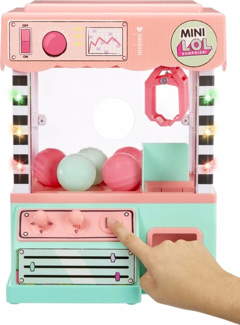Lodër mini claw machine L.O.L. Surprise, MGA 583974EUC, 5 surpriza, multikolor