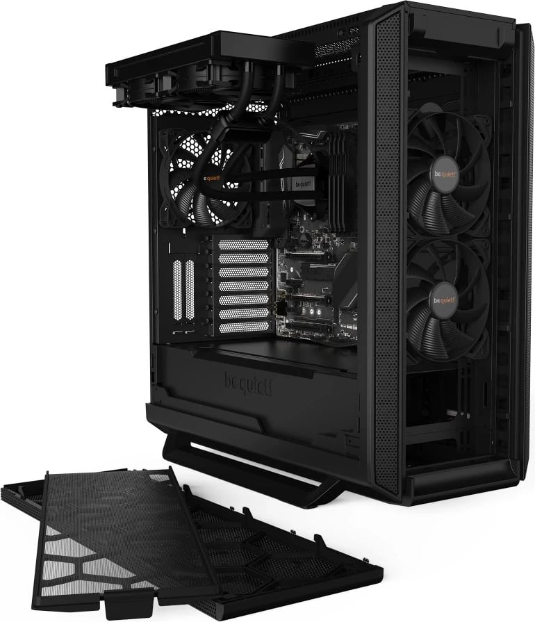Kasë kompjuteri Be Quiet!, Silent Base 802, me xham, i zi