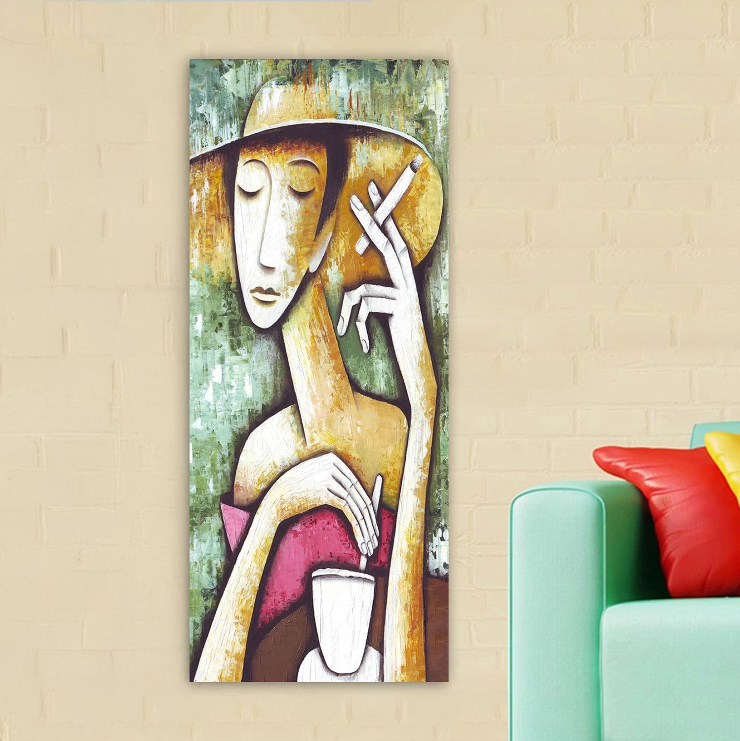 Pikturë muri GOBI, kanavacë e printuar, 50x3x120cm