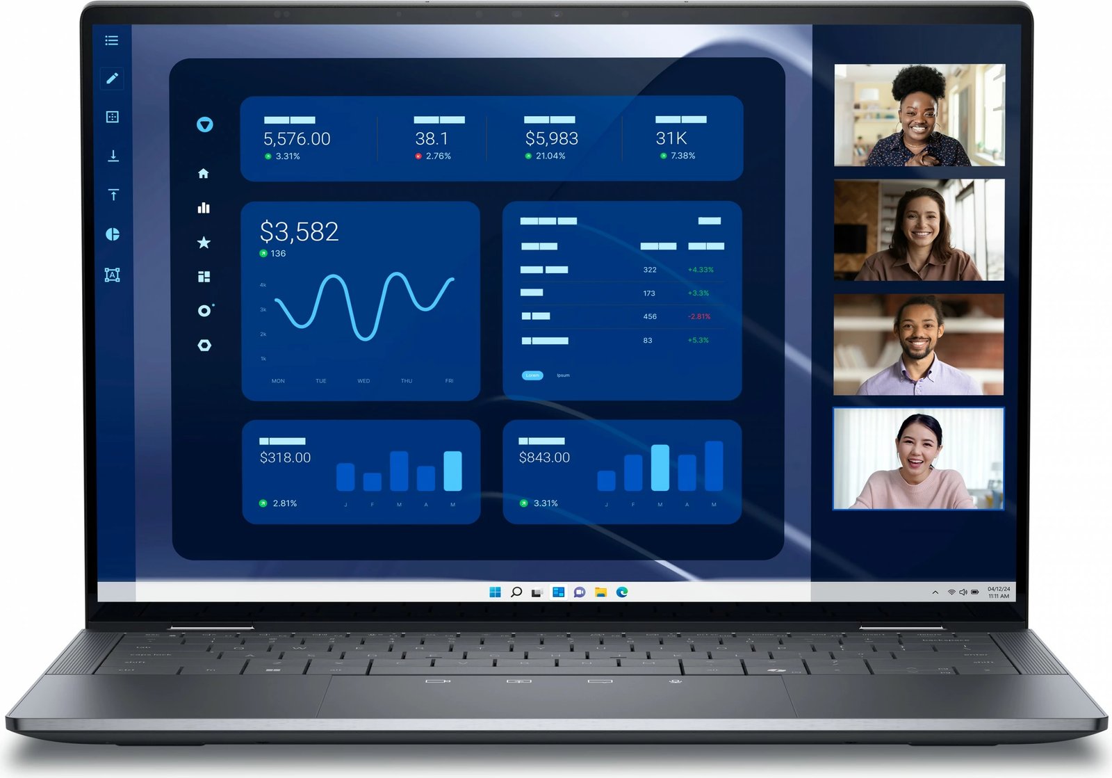 Laptop DELL Latitude 9450 2-in-1, Intel Core Ultra 7, 16GB RAM, 512GB SSD, 14 inch, gri