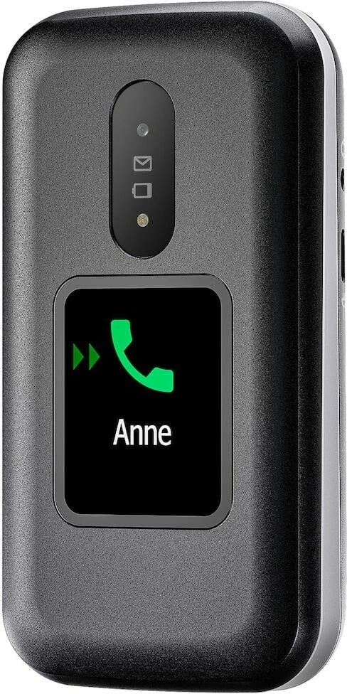Celular Doro 2880, Clamshell, Single SIM, 320 x 240 pixels, Bluetooth, 1000 mAh, Zi, Bardhë