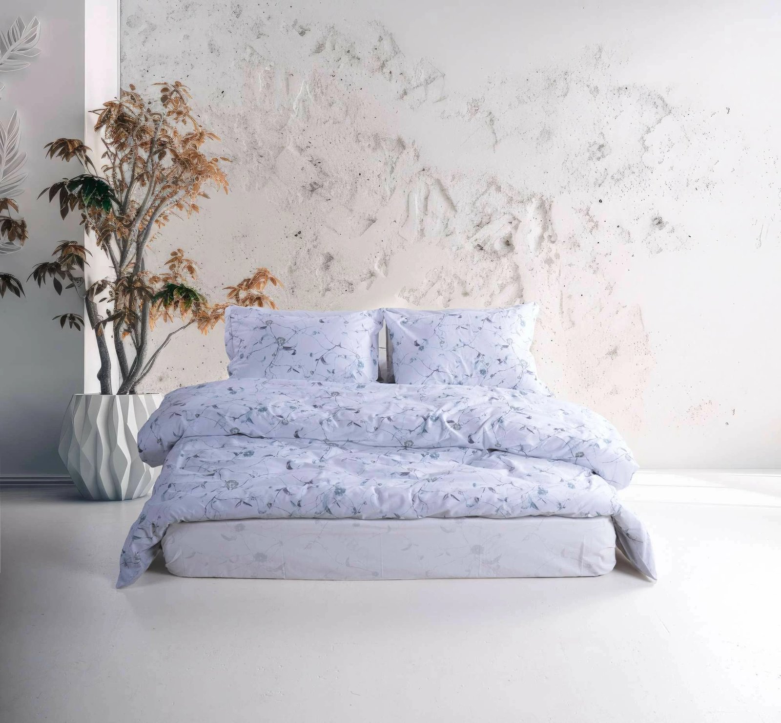 Set mbulesë për jorgan dopio, ngjyrë kaltër, L'Essentiel Linge de Maison, Lima