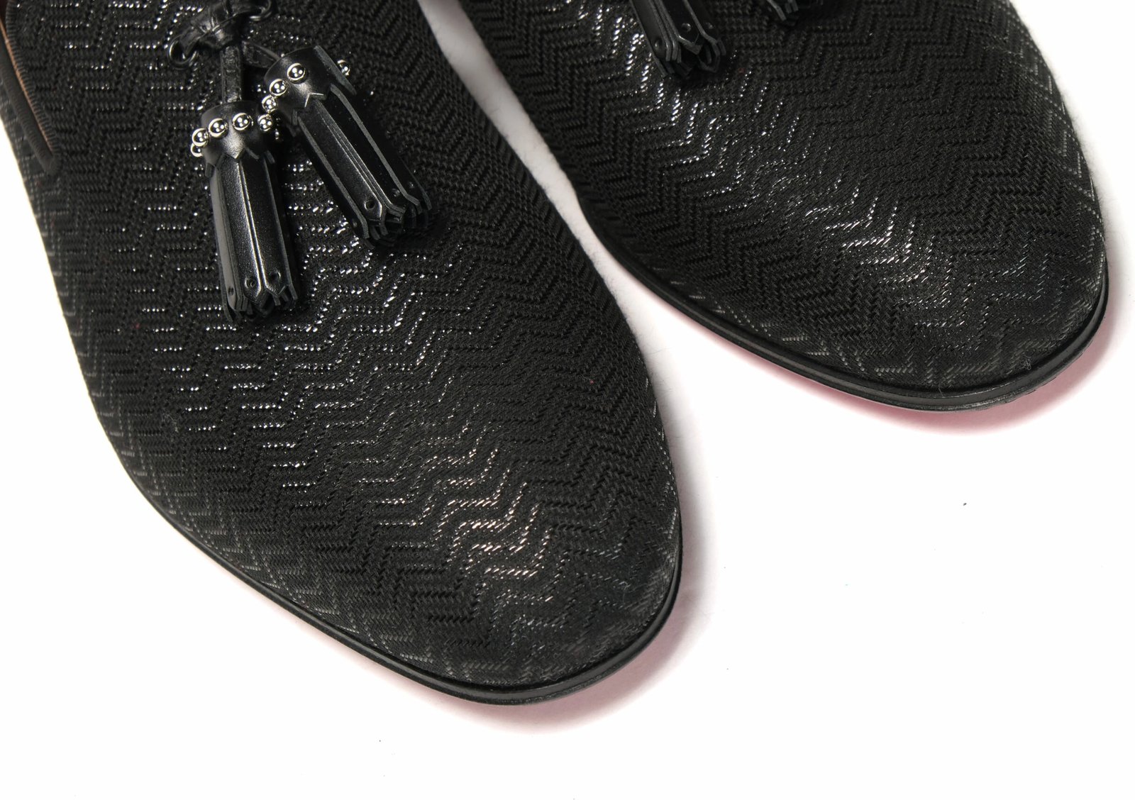 Black Marpyramidetassel Flat Shoes