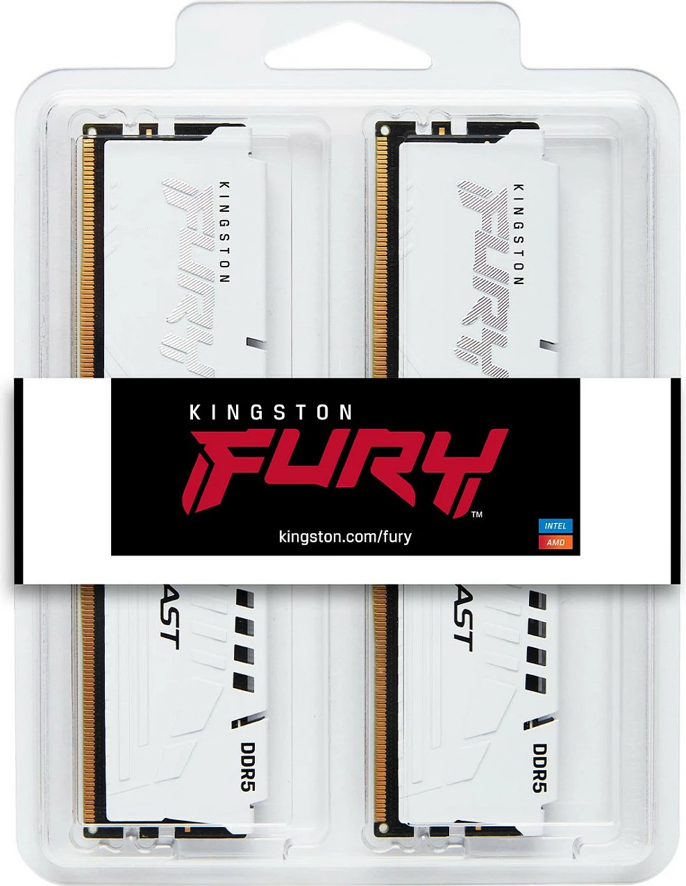 RAM Memorje Kingston FURY Beast 64GB DDR5 5200MT/s Kit 2 copë e bardhë