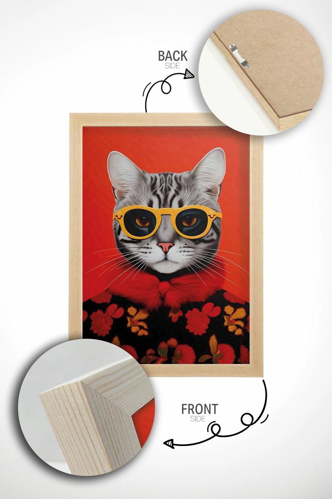 Pikturë dekorative me kornizë, Wallity, Ersy1Ham37