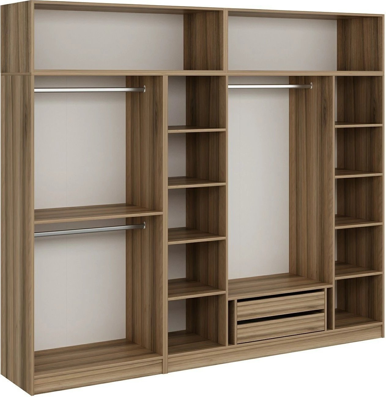 Dollap garderobe Skye Decor, ngjyrë dore, 270x255x52cm