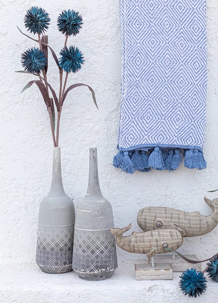 Dekor balenë, polirezine, ngjyrë kafe, 35x17x27cm