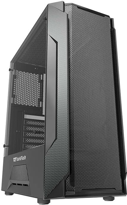 Kasë Darkflash LEO, Middle Tower, ATX/M-ATX/ITX, xham i temperuar, e zezë