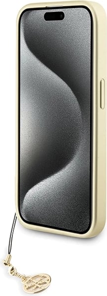 Mbështjellës Guess GUHCP15LGF4GGR për iPhone 15 Pro 6.1", 4G Charms Collection, Gri Mbështjellës Guess GUHCP15LGF4GGR për iPhone 15 Pro 6.1", 4G Charms Collection, Gri