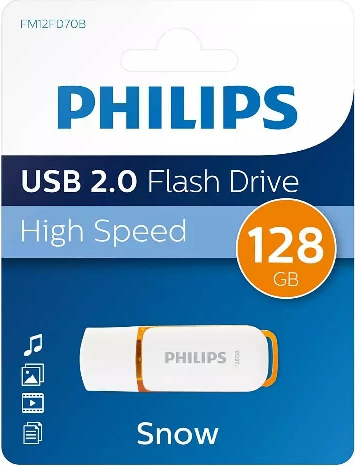 USB stick Philips 128GB Snow Edition Sunrise Orange