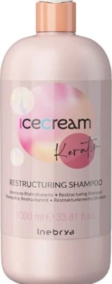 Shampo për flokë Inebyra Ice Cream Keratin Restructuring, 1000ml