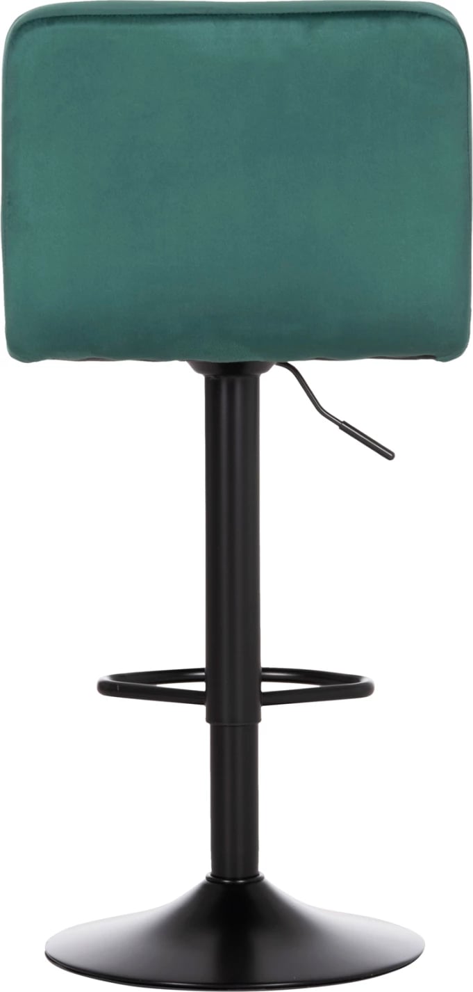Karrige për bar rrotulluese DIANA, kadife jeshile cypress, metal i zi mat, 44x52x109cm, set prej 2 copë