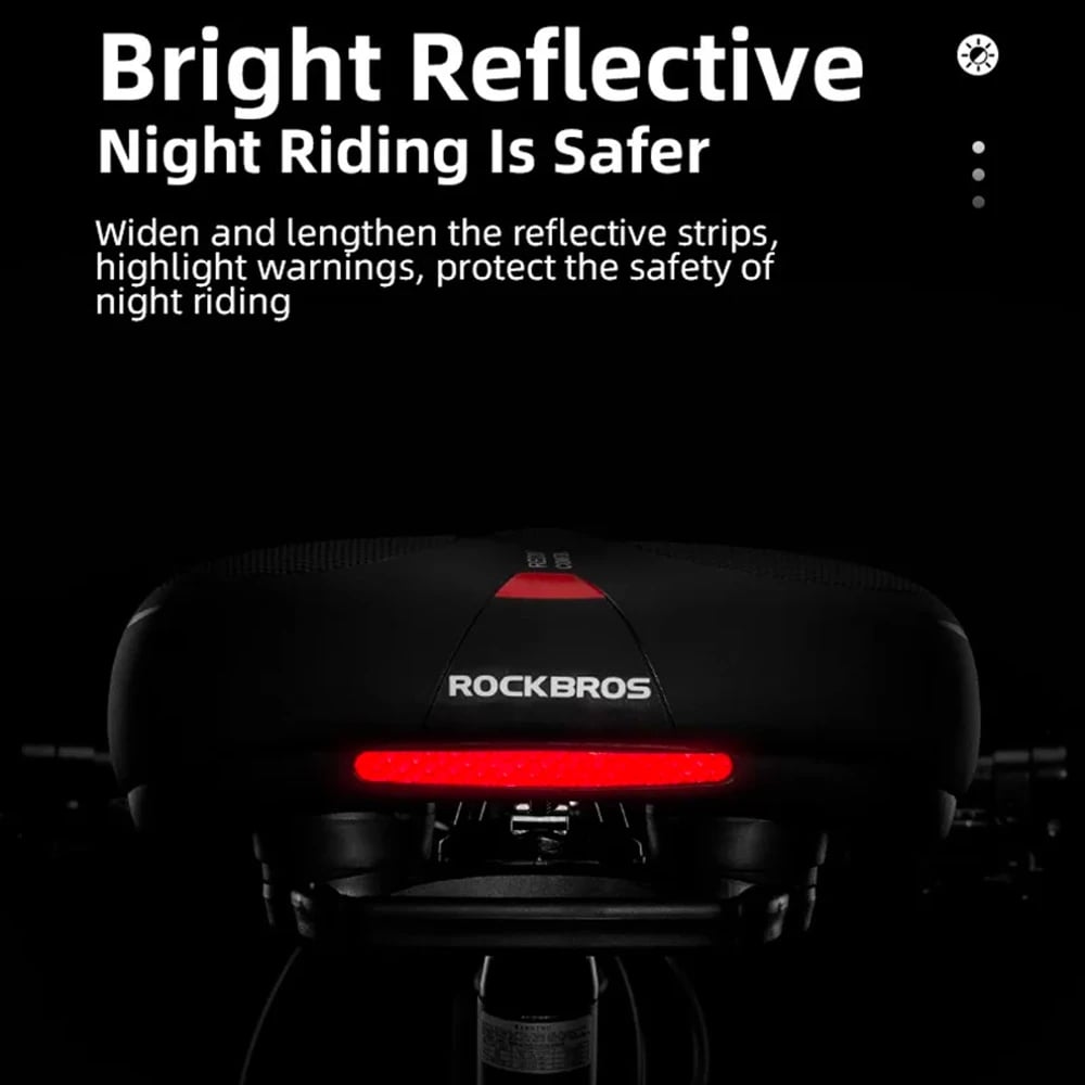 Sedilje biçiklete Rockbros AQ-6090R, e zezë dhe e kuqe