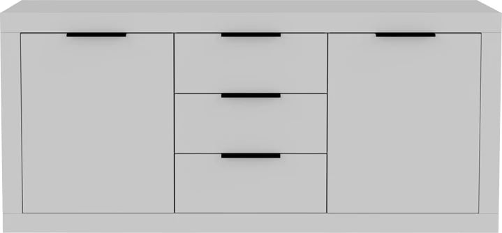 Komodë anësore Doha, ngjyrë e bardhë mat, 180x45x80.5cm